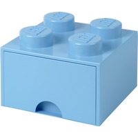 Room Copenhagen LEGO Storagge Brick 4 Caja de almacenaje Verde, Caja de depósito celeste, Caja de almacenaje, Verde, Monocromo, Plaza, Polipropileno (PP), 250 mm