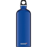 SIGG 1.0 L Traveller 1000 ml Azul, Botella de agua azul, 1000 ml, Azul, Tapón de tornillo, De plástico, Aluminium, 257 mm