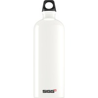 SIGG 1.0 L Traveller 1000 ml Blanco, Botella de agua blanco, 1000 ml, Blanco, Tapón de tornillo, De plástico, Aluminium, 257 mm