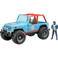 bruder 2541 vehículo de juguete, Automóvil de construcción azul, Jeep, Interior / exterior, 3 año(s), De plástico, Azul