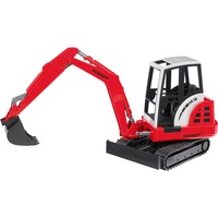 bruder Schaeff HR16 Mini excavator vehículo de juguete, Automóvil de construcción rojo/Negro, 3 año(s), ABS sintéticos, Negro, Rojo, Blanco