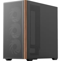 Aerocool D301A Mini Tower Negro, Madera, Cajas de torre negro, Mini Tower, PC, Negro, Madera, micro ATX, Mini-ITX, Acrilonitrilo butadieno estireno (ABS), SPCC, Juego
