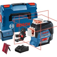 Bosch GLL 3-80 C Professional Nivel de línea 30 m 630 - 650 nm (< 10 mW), Láser de líneas cruzadas azul/Negro, 30 m, 0,2 mm/m, 4°, 120 m, 630 nm, Horizontal/Vertical