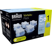 Braun CCR5 + 1 Accesorios para máquinas de afeitar, Cartucho Azul, Plástico, Irlanda, geschikt voor alle Braun Clean&Charge reinigingsstations, 1,19 kg, 135 mm