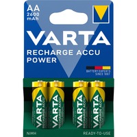 Varta 05716 Batería recargable AA Níquel-metal hidruro (NiMH) Batería recargable, AA, Níquel-metal hidruro (NiMH), 1,2 V, 4 pieza(s), 2600 mAh