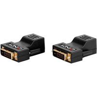 Lindy Extensor DVI-D Single Link, Alargador DVI negro