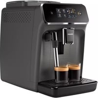 Philips 2200 series Serie 2200 Espumador de leche clásico EP2224/10 Cafetera Espresso superautomática, 2 bebidas gris oscuro, 2 bebidas, Máquina espresso, 1,8 L, Granos de café, Molinillo integrado, 1500 W
