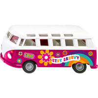 SIKU VW T1 Samba Modelo a escala del minibus "Samba Bus" Previamente montado 1:50, Automóvil de construcción Modelo a escala del minibus "Samba Bus", Previamente montado, 1:50, VW T1 Samba, Cualquier género, Metal, Plástico