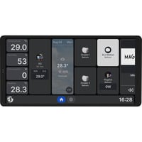 Shelly Wall Display X2i, Panel de control negro