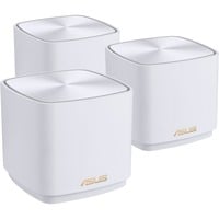 ASUS ZenWiFi XD5 (W-3-PK) Doble banda (2,4 GHz / 5 GHz) Wi-Fi 6 (802.11ax) Blanco 2 Interno, Router blanco, Blanco, Interno, Enrutador de malla, Poder, 646,5 m², Doble banda (2,4 GHz / 5 GHz)