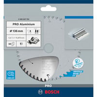 Bosch 2 608 837 753 hoja de sierra circular 13,6 cm 1 pieza(s) Aluminio, 13,6 cm, 1,59 cm, 1,1 mm, 1,6 mm, 1 pieza(s)