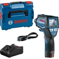 Bosch GIS 1000 C Professional Medidor de humedad y temperatura, Termodetector azul/Negro, Medidor de humedad y temperatura, -40 - 1000 °C, 2 °C, -1 - 1%, °C, Inalámbrico y alámbrico