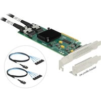 DeLOCK Tarjeta PCI Express x8 con 8 puertos SATA y cable de conexión, Tarjeta de interfaz 