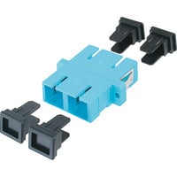 Digitus Acoplador de fibra óptica, dúplex, conector SC > toma SC, multimodo OM3, Embrague celeste