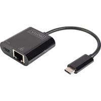 Digitus Adaptador Ethernet Gigabit USB Tipo-C negro