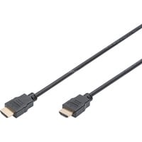 Digitus Cable de conexión HDMI de alta velocidad, con Ethernet, Full HD 1080i/p negro