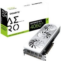 GIGABYTE GeForce RTX 4060 Ti AERO OC 16G, Tarjeta gráfica blanco/Plateado