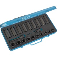 Hazet Juego de dados de fuerza 1/2", Llave de tubo 