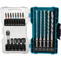Makita Juego de brocas y puntas SDS Plus, 18 piezas, Conjuntos de brocas & puntas 