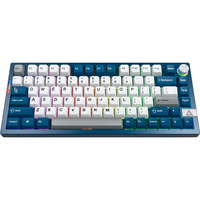 Montech MK PRO 75, Teclado para gaming azul/blanco