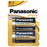 Panasonic LR20 2-BL Panasonic Alkaline Power Batería de un solo uso D Alcalino Batería de un solo uso, D, Alcalino, 1,5 V, 2 pieza(s), Azul, Oro