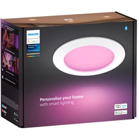 Philips Hue Downlight delgado 170 mm, Luz de LED blanco, Philips Downlight delgado 170 mm, Bluetooth/Zigbee, Blanco, Multi, 2000 K, 6500 K, 105°