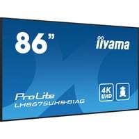 iiyama LH8675UHS-B1AG, Pantalla de gran formato negro (mate)