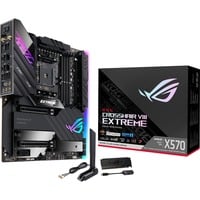 ASUS ROG Crosshair VIII Extreme AMD X570 Zócalo AM4 ATX extendida, Placa base AMD, Zócalo AM4, AMD Ryzen™ 3, AMD Ryzen™ 5, AMD Ryzen™ 7, 3rd Generation AMD Ryzen™ 9, AMD Ryzen 9 5th Gen, DDR4-SDRAM, 128 GB, DIMM
