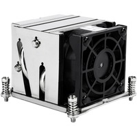 SilverStone XE02-2066 Procesador Enfriador 6 cm Negro, Acero inoxidable, Disipador de CPU plateado/Negro, Enfriador, 6 cm, 1600 RPM, 8400 RPM, 52 dB, 43 cfm
