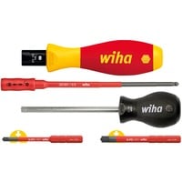 Wiha Juego de destornilladores de torque TorqueVario-S electric rojo/Amarillo
