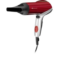 Braun Satin Hair 7 Colour HD770, Secador de pelo rojo/Plateado