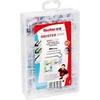 fischer Caja Meister DUOBLADE tacos para placas de yeso, Pasador gris claro/Rojo