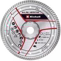 EINHELL Disco de diamante turbo, Ø 200 x 25,4 x 2,6mm, Hoja 