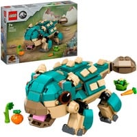 LEGO Jurassic World Bumpy Bebé: Ankylosaurus, Juegos de construcción Juego de construcción, 7 año(s), Plástico, 358 pieza(s), 388 g