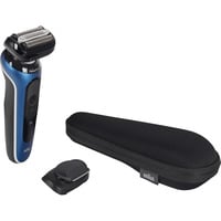 Procter & Gamble Series 6 62-B1200s, Máquina de afeitar azul/Negro, Máquina de afeitar de láminas, Azul, Acero inoxidable, Botones, Batería, Batería integrada