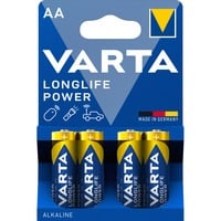 Varta -4906/4B Pilas domésticas, Batería Batería de un solo uso, AA, Alcalino, 1,5 V, 4 pieza(s), Azul, Oro