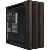 ASUS PROART PA602 WALNUT WOOD TG PWM MODERN BLACK, Cajas de torre marrón/Madera, Midi Tower, PC, Negro, Madera, ATX, DTX, EATX, micro ATX, Mini-DTX, Mini-ITX, Metal, Madera, Juego