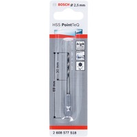 Bosch Broca helicoidal HSS PointTeQ Hex, Ø 2,5mm, Taladro 