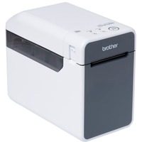 Brother TD-2135N impresora de etiquetas Térmica directa 300 x 300 DPI 152,4 mm/s Inalámbrico y alámbrico Ethernet blanco/Gris, Térmica directa, 300 x 300 DPI, 152,4 mm/s, Inalámbrico y alámbrico, Gris, Blanco