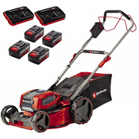 EINHELL Cortacésped profesional a batería GP-CM 36/47 S Li BL, 36 Voltios (2x18 Voltios) rojo/Negro