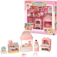 EPOCH Sylvanian Families - Set de pastelería del pueblo para casa de inicio, Juegos de construcción 