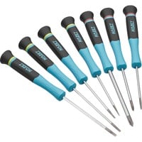 Hazet Juego de destornilladores electrónicos 811EL/7, 7 piezas negro/Azul