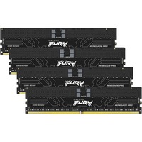 Kingston FURY FURY 128GB 5600MT/s DDR5 ECC Reg CL28 DIMM (Kits de 4) Renegade Pro EXPO, Memoria RAM negro, 128 GB, 4 x 32 GB, DDR5, 288-pin DIMM, Negro