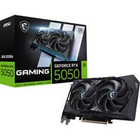 MSI GeForce RTX 5050 8G GAMING OC NVIDIA 8 GB GDDR6, Tarjeta gráfica GeForce RTX 5050, 8 GB, GDDR6, 128 bit, 7680 x 4320 Pixeles, PCI Express x16 5.0