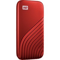 WD My Passport 2000 GB Rojo, Unidad de estado sólido rojo, 2000 GB, USB Tipo C, 3.2 Gen 2 (3.1 Gen 2), 1050 MB/s, Protección mediante contraseña, Rojo