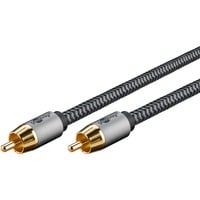 goobay Cable Mono Cinch Plus negro/Plateado