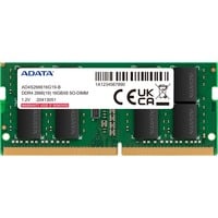 ADATA Premier módulo de memoria 4 GB 1 x 4 GB DDR4 260-pin SO-DIMM, Memoria RAM verde, 4 GB, 1 x 4 GB, DDR4, 2666 MHz, 260-pin SO-DIMM