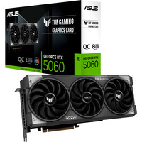 ASUS TUF Gaming TUF-RTX5060-O8G-GAMING NVIDIA GeForce RTX 5060 8 GB GDDR7, Tarjeta gráfica GeForce RTX 5060, 8 GB, GDDR7, 128 bit, 7680 x 4320 Pixeles, PCI Express 5.0