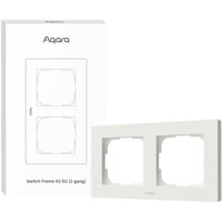 Aqara Marco de interruptor H2 EU (2-Gang), Bastidor de instalación blanco