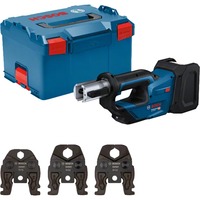 Bosch Herramienta de prensado a batería GPT 18V-19 Professional solo, 18Volt, Kit SV, Máquina de la prensa azul